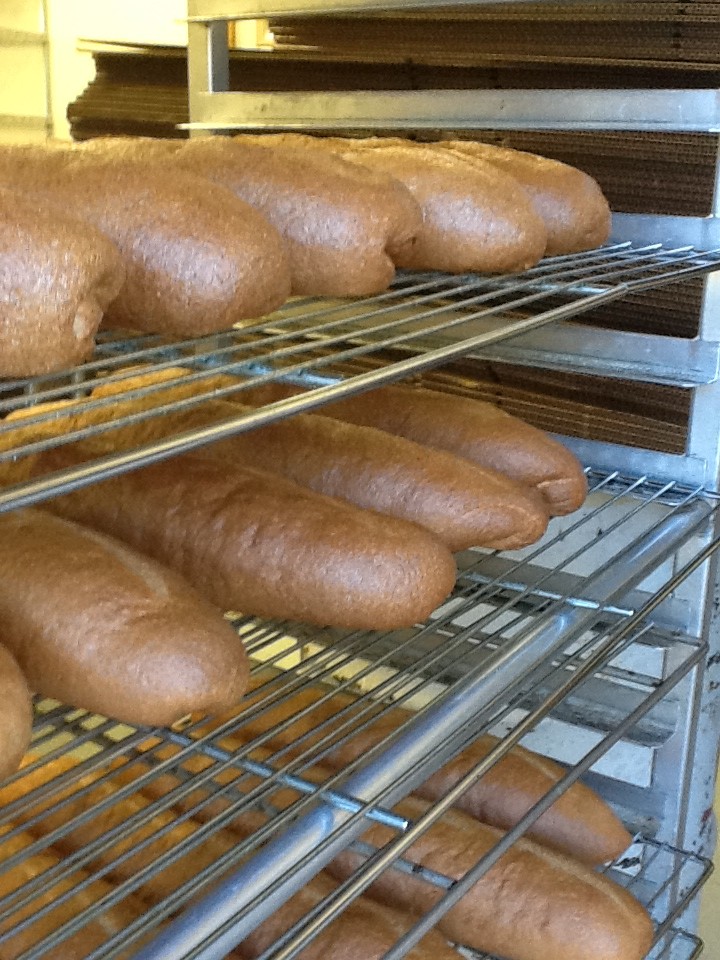 French Bread cooling on the baking rack