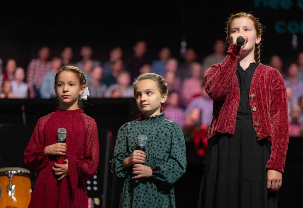 The kids choir performing at Homestead Fair