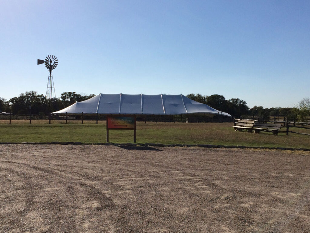 Music Tent as seen from the Fiber Crafts building